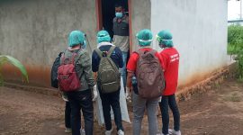 Proses treking terhadap AA alias T, seorang karyawan PT MAN yang terkonfirmasi positip corona, Rabu (27/1)