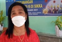 Kepala UPT Puskesmas Wolomarang Maria Apriana Nona Pehan