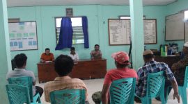 Suasana pertemuan antisipasi kecelakaan laut, Sabtu (27/2), di Kantor Desa Pemana (foto: istimewa)