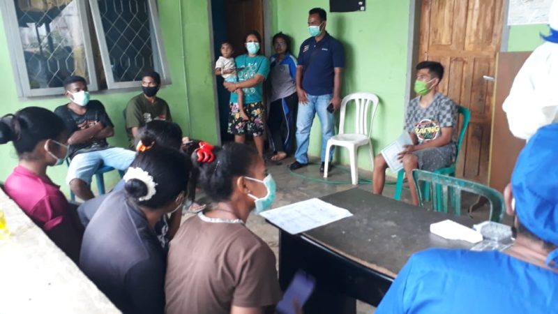 Foto: Suasana rapid antigen paskah kunjungan presiden (foto: istimewa)