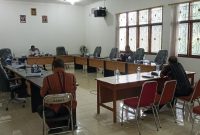 Suasana di ruangan Pansus 3 DPRD Sikka, Selasa (30/3) pukul 10.25 Wita