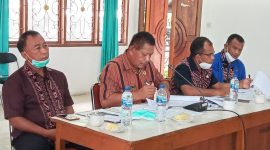 Kepala BPBD Sikka menjelaskan penanganan tanggap darurat kepada Pansus 3 LKPJ Akhir TA 2020, Selasa (30/3)