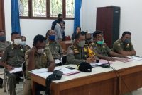 Kasat Pol PP dan Damkar memberikan penjelasan kepada Pansus 1 LKPJ TA 2020, Selasa (30/3)