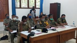 Kasat Pol PP dan Damkar memberikan penjelasan kepada Pansus 1 LKPJ TA 2020, Selasa (30/3)