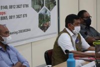 Kepala BNPB sedang memberikan konperensi pers secara virtual, Sabtu (10/4) (foto: istimewa)