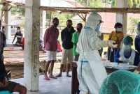 Suasana rapid massal di Pasar Lekebai, Selasa (20/4) (foto: istimewa)