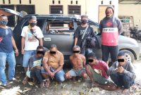 Polisi meringkus 5 terduga spesialis pembobol kios, Minggu (25/4)