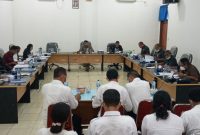 Suasana rapat Pansus 2 LHP BPK di Ruang Komisi 2, Rabu (23/6)