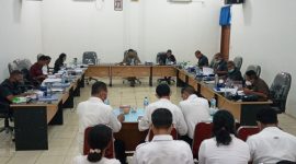 Suasana rapat Pansus 2 LHP BPK di Ruang Komisi 2, Rabu (23/6)