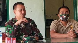 Dandim Sikka Letkol Inf Mohamad Jafar (kiri) didampingi Kasdim Sikka Mayor Inf Pande Gede Swiyatmika saat silaturahmi bersama wartawan, Jumat (25/6)