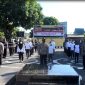 Kapolres Sikka memimpin deklarasi melawan Covid pada apel bersama di Mapolres Sikka, Kamis (17/6) (foto: istimewa)
