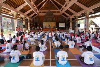 Kegiatan meditasi diberi pada IBMF 2019 sebelum pandemi (foto: istimewa)