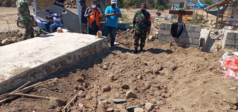 Inilah lolasi makam (tanah) yang diduga hilangnya jenazah Covid
