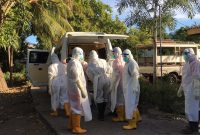 Suasana di rumah duka, Minggu (11/7) (foto: istimewa)
