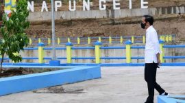 Presiden Jokowi saat meresmikan Bendungan Napun Gete di Kabupaten Sikka beberapa waktu lalu (foto: istimewa)