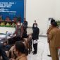 Suasana rapat paripurna saat terjadi gempa di Maumere, Senin (6/9)
