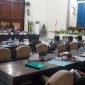 Suasana rapat paripurna penetapan PPAS Tahun 2022, Selasa (5/10) malam