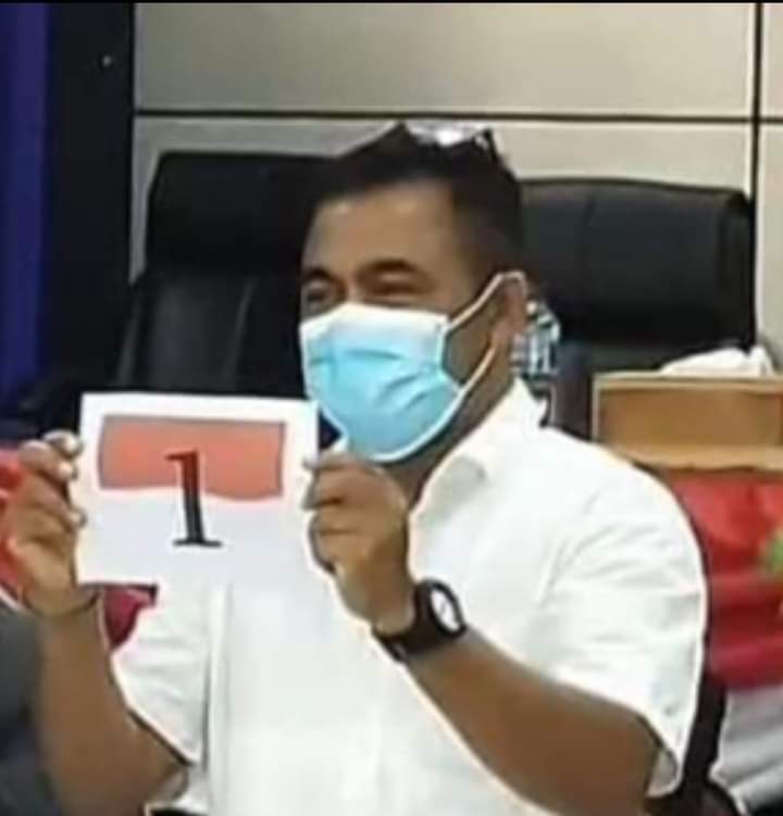 Ericos Emanuel Rede, saat penarikan nomor urut Calon Wakil Bupati Ende beberapa waktu lalu (foto: istimewa)
