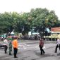 Suasana Apel Gelar Pasukan Operasi Lilin 2021 di Mapolres Sikka, Kamis (23/12)