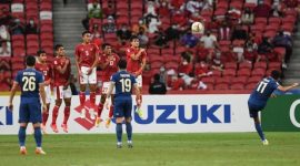 Thailand mendapatkan tendangan bebas pada final leg pertama, Rabu (29/12)