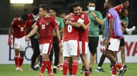 Euforia Timnas Indonesia setelah memastikan melaju ke partai puncak Piala AFF 2020, Sabtu (25/12)