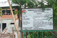 Papan informasi Proyek Pembangunan Gedung Labkesda