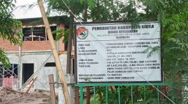Papan informasi Proyek Pembangunan Gedung Labkesda