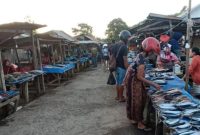 Suasana di Pasar Senja Wuring beberapa waktu lalu