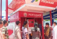 Pengresmian Pertashop di Desa Egon Kecamatan Waigete, Jumat (7/1)