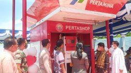 Pengresmian Pertashop di Desa Egon Kecamatan Waigete, Jumat (7/1)
