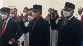 Tiga Pejabat Pimpinan Tinggi Pratama dilantik Bupati Sikka, Selasa (11/1) 