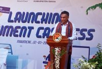 Bupati Sikka meresmikan pemanfaatan payment cashless di Pasar Alok, Rabu (12/1)