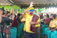 Wakil Ketua Umum Partai Golkar Melchias Markus Mekeng saat kunjungan di Maumere belum lama ini
