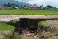 Lokasi pembangunan megaproyek menara lonceng, Rabu (2/3)
