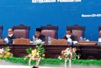 Wabup Sikka menghadiri sidang paripurna, Rabu (23/3), yang akhirnya ditunda