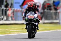 Fabio Quartararo saat sesi latihan bebas MotoGP Mandalika, Sabtu (19/3)