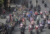 Parade pebalap MotoGP, Rabu (16/3) (foto: istimewa)