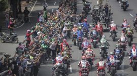 Parade pebalap MotoGP, Rabu (16/3) (foto: istimewa)