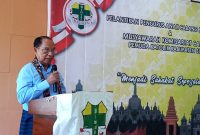 Wakil Bupati Sikka Romanus Woga membuka Muskomcab Pemuda Katolik Kabupaten Sikka di Hotel Wailiti, Kamis (12/5) 