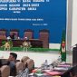 Anggota Fraksi Partai Nasdem Fransiskus Bari sedang membacakan pemandangan umum fraksi, Selasa (28/6) 