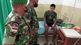 Serda Sidiq Suryawan saat perawatan di RS Santo Gabriel Kewapante beberapa waktu lalu