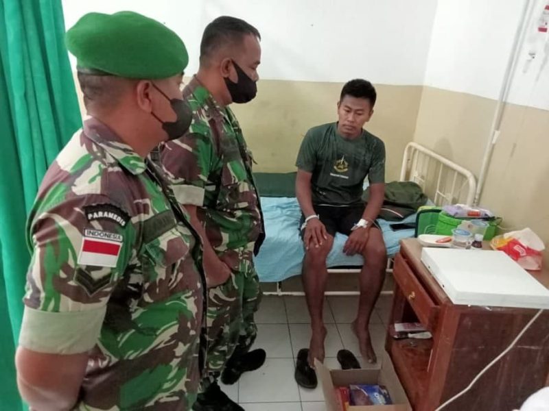 Serda Sidiq Suryawan saat perawatan di RS Santo Gabriel Kewapante beberapa waktu lalu