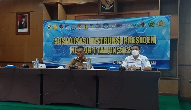 Sosialisasi Inpres Nomor 1 Tahun 2022 di Hotel Sylvia, akhir Pebruari 2022 lalu (foto: istimewa)