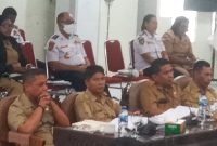 Kabag Kesra Awales Syukur pada rapat Banggar di DPRD Sikka, Selasa (5/7)