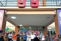 Suasana launching tuan rumah ETMC Tahun 2022 di halaman depan Gelora 99, Senin (8/8) (foto: istimewa)