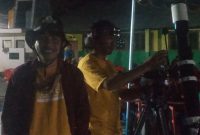 Adi Jufriansyah di sela-sela Workshop Peringatan Hari Masyarakat Adat Sedunia dan Pengamatan Langit Malam, Selasa (9/8) di MIS Muhammadiyah Wuring