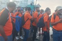 Tim PSN Ngada tiba di Pelabuhan Lewoleba, Selasa (6/9)