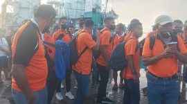 Tim PSN Ngada tiba di Pelabuhan Lewoleba, Selasa (6/9)