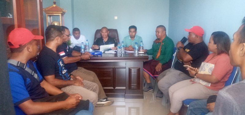 Pertemuan antara Panitia Pelaksana, Asprop PSSI NTT serta Ofisial SBD dan Nagekeo, Selasa (13/9)