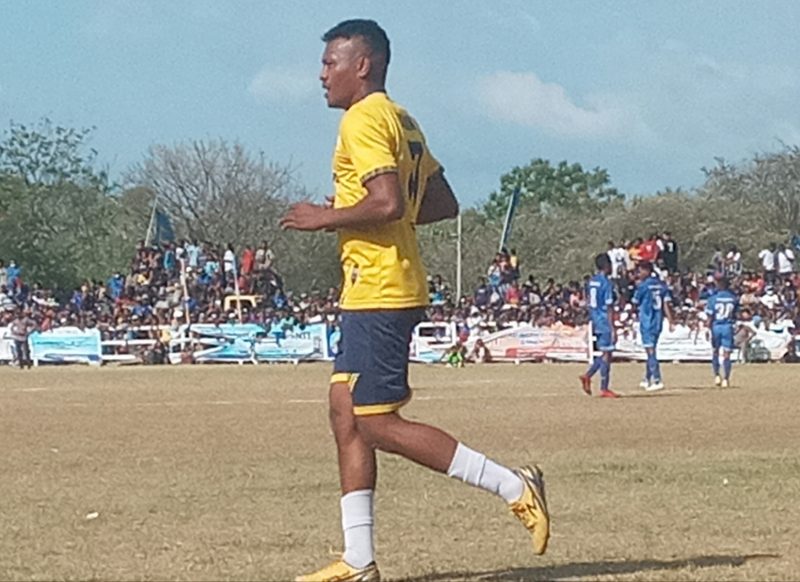 Desmon Nenobais, top scorrer sementara Liga 3 ETMC XXXI Tahun 2022 di Kabupaten Lembata